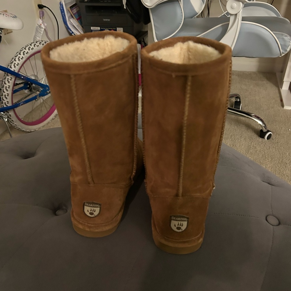 BearPaw Tan Shearling Boots